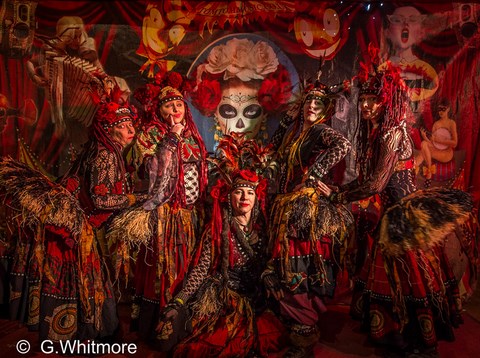 Surreal photo of the Urban Gypsies at the "Off the Tracks" at Castle Donnington, UK in 2015