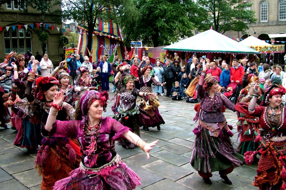 Tribal Belly Dance at the Victorian Fair in Glossop