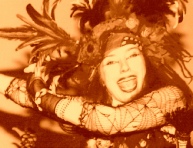 Photo of Zehara taken at the MOSAIC winter belly dance platform performance in Swinton
